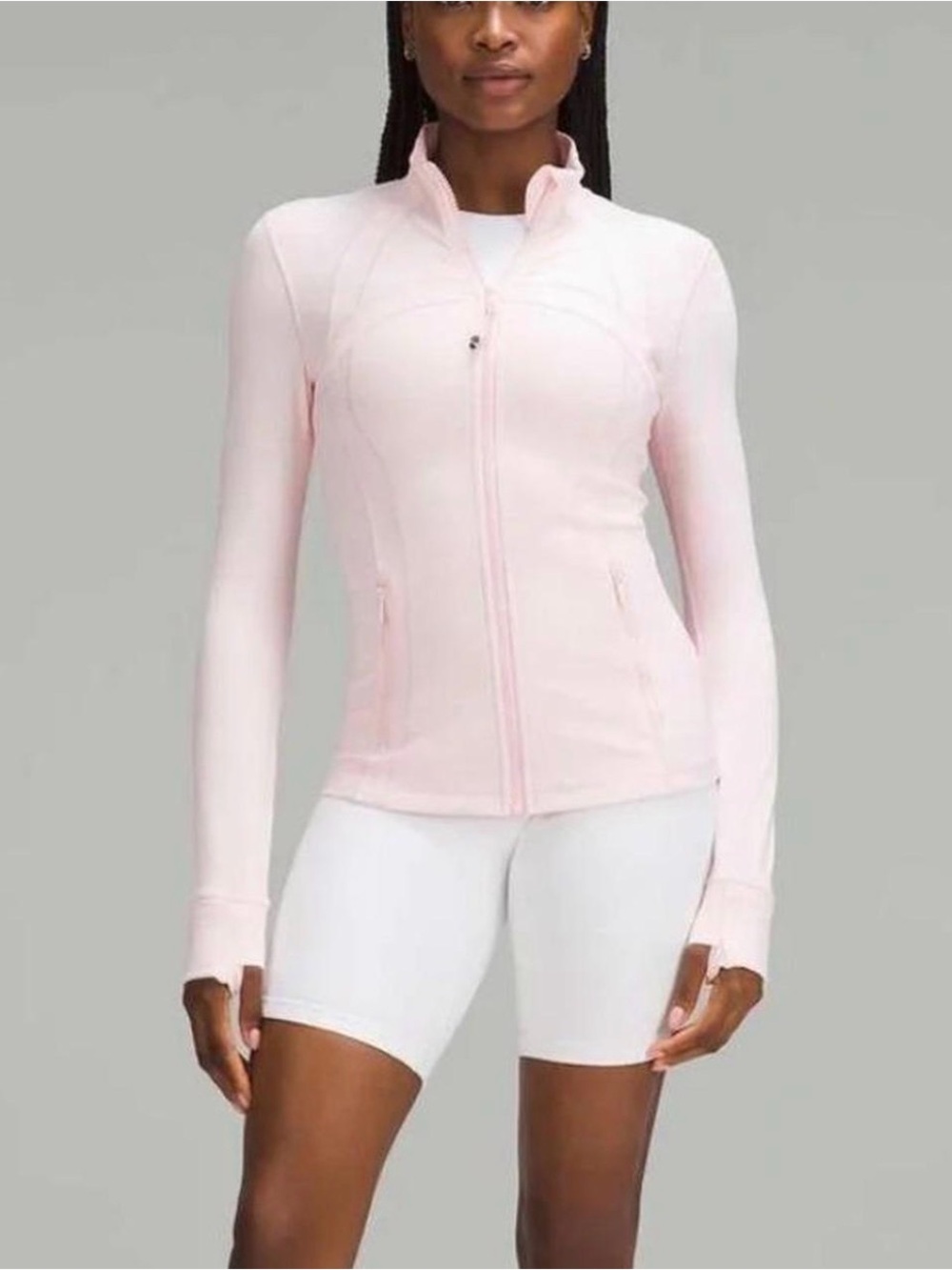 lululemon define jacket pink/strawberry milkshake hip length